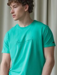 507332 VILATTE Футболка бирюзовый_stay focused