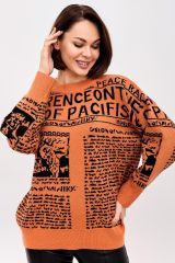 258732 Lika Dress Джемпер Оранжевый