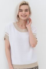 9231-94053-857/391326 Джемпер NEWVAY Белый/св.верба