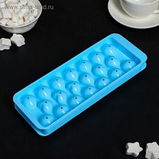 4454684 Форма для льда и шоколада "Сердца", 21 ячейка, цвет МИКС