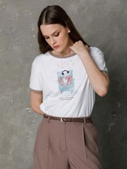 541207 Stilla Футболка молочный