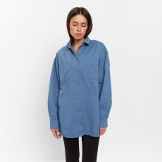 Рубашка женская джинсовая MIST: Denim, размер 48-50, синяя