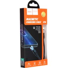 Кабель Hoco U76 Magnetic Charging Data Cable for MicroUSB 1.2м Черный