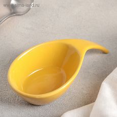 3815338 Соусник 13х6,5х3,5 см "Капля", цвет жёлтый