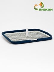 Туалет открытый со столбиком 65×6.5×5 см, синий