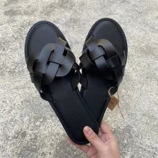 Шлёпки с плетением из PU, 3 цвета