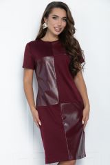 П11242 Платье LADY TAIGA Бордовое