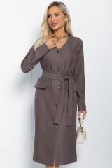 П11365 Платье LADY TAIGA Коричневое