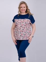 526676 Malina Костюм синий/бежевый