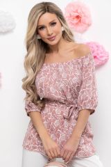 Б5916 LT Collection Блуза пыльно-розовый
