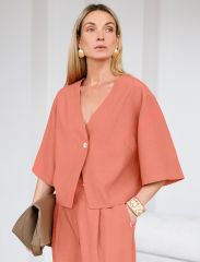 510899 VILATTE Блузка дымчато-коралловый