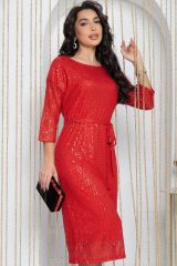 П11808 LT Collection Платье красный