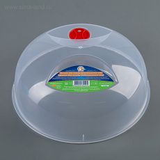 4355040 Крышка для посуды микроволновой печи Алеана, d=25 см, цвет прозрачный