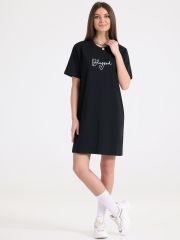 412651 Апрель Платье черный
