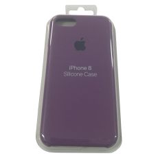 Силиконовый чехол для iPhone 7/8 серобуромалиновый