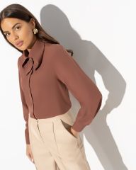 459934 CHARUTTI Блуза коричневый