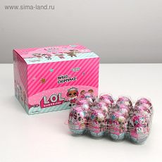 46888 Яйцо кондитерское с игрушкой и лифлетом в капсуле, TM L.O.L. Surprise!, в шоу-боксе, 6*24 20