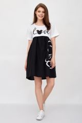 Lika Dress Платье 8378 черный/белый