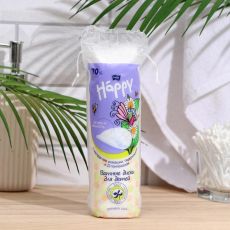 7348195 Ватные диски bella baby Happy с экстрактом ромашки, подорожника и Д-пантенолом по 70шт