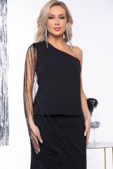 Б7991 LT Collection Топ чёрный