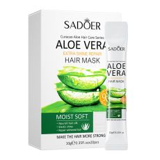 Восстанавливающая маска для волос с алое вера SADOER 10g*0 шт
