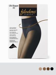 OK SHAPE 40 Filodoro Колготки Cappuccio (Коричневый);Nero (Черный);Glace (Коричневый);Playa (Бежевый)