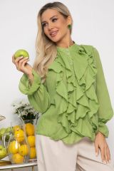 539414 LT Collection Блуза зеленый