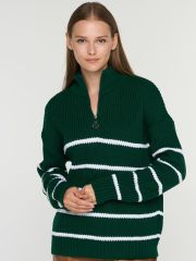 Джемпер женский 9242-94095 тайга/белый NEWVAY