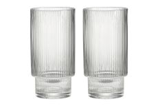 Стакан, 14,5 см, 460 мл, 2 шт, стекло хрустальное, Полосы, Modern Classic, 62883