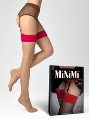 calze DEA 20 (чулки под пояс) Minimi Чулки Bianco (Белый);Daino/Rosso (Бежевый);Nero/Rosso (Черный);Daino (Бежевый);Nero (Черный);Avorio (Молочный);Tea (Бежевый);Rosso (Красный)