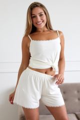 433798 Lika Dress Пижама Молочный
