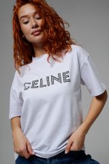 538752 Натали Футболка белый+CELINE