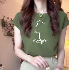 Футболка из хлопка с силуэтом кота