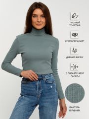 325584 Апрель Водолазка серо-зеленый