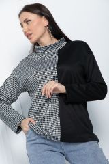 450461 LT Collection Блуза черно-белый