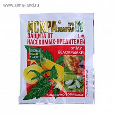 ЦЕНА ЗА 6 ШТ! 1087447 Биопрепарат от колорадского жука Искра Золотая ампула 1 мл