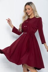 П11994 Платье LADY TAIGA Бордовое