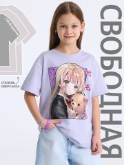 515418 Апрель Футболка светло-сиреневый