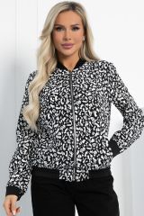 Б12856-44М LT Collection Бомбер чёрно-белый