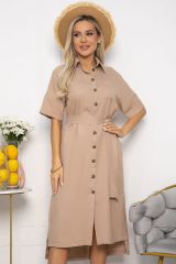 541036 LT Collection Платье бежевый