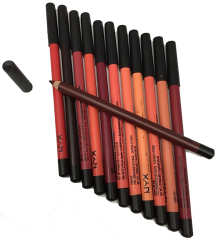 Карандаш для губ NYX Waterproof Lip Pencil Caryon A Levres (цветные, 12 шт.)