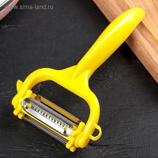 4129152 Овощечистка многофункциональная 16×9 см, цвет МИКС
