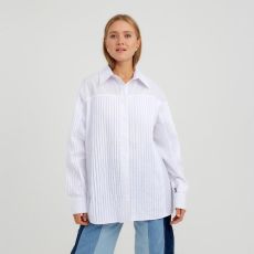 Рубашка женская MINAKU: Casual Collection, размер 46, белый