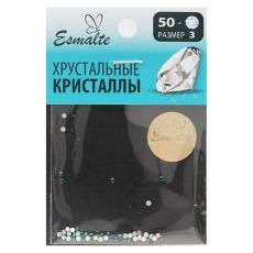 Стразы Esmalte размер 3 изумруд 50 шт