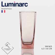 Высокий стакан Luminarc STERLING, 330 мл, стекло, розовый