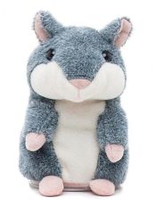 Говорящий хомяк-повторюшка интерактивная игрушка,15см