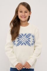 5242-10158-10480/3400591 Джемпер VAY Молоко/зимнее утро