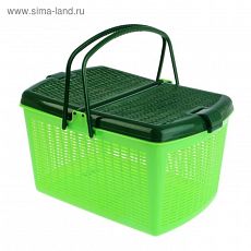 1162630 Переноска для кошек и собак, 47х36х27,5 см, зеленая