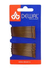 Dewal Невидимки прямые SLN50P-3/24, 50 мм, 24 шт., коричневый