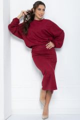 478788 LT Collection Костюм бордовый